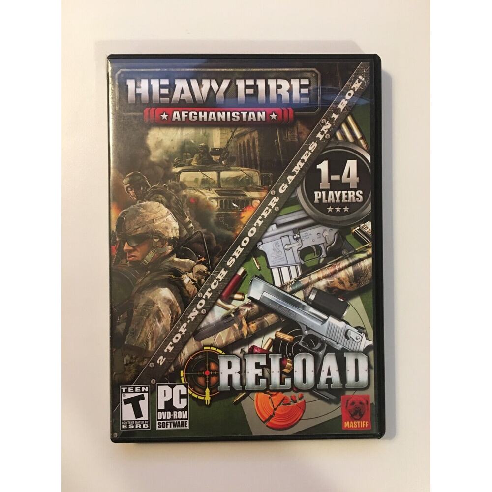 Heavy Fire Afghanistan Reload 2 Top Notch Shooter Games In 1 Box PC Windows CIB